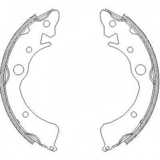 Колодки гальмівні барабанні REMSA 4096.00