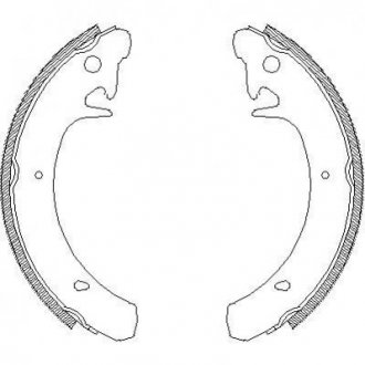 Купити Колодки гальмівні барабанні Lada 2108, Zaz Tavria, Lada 2110, Kalina REMSA 4129.00 (фото1) підбір по VIN коду, ціна 800 грн.