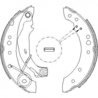 Колодки тормозные барабанные Dacia Logan, Citroen C3, Renault Logan, Clio, Citroen C2, Renault Sandero REMSA 4149.00