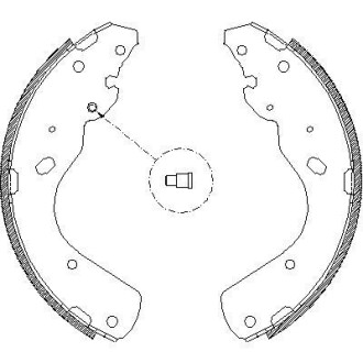 FORD гальм колодки задн. RANGER 2.5 TD 02-06, MAZDA B-SERIE 2.5 D 02-06 REMSA 4175.00