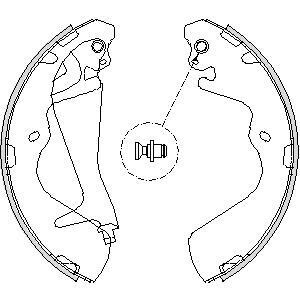 HYUNDAI Комплект тормозных колодок GALLOPER II (JK-01) 2.5 TD 98-03, H-1 / STAREX (A1) 2.4 03-04 Hyundai H-1, Galloper, Terracan REMSA 4215.00