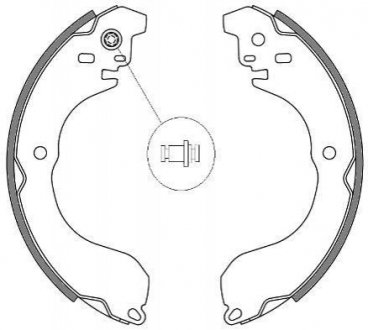 Колодки тормозные барабанные Dodge Avenger, Jeep Compass, Patriot, Nissan Micra, Dodge Caliber, Nissan Juke, Hyundai H-1 REMSA 4265.00