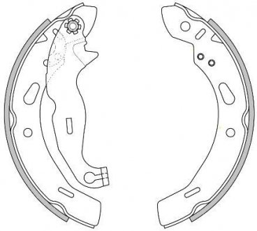 Купить FORD Колодки тормозные барабанные задние. 200*32 Fiesta 08-. Ford Fiesta REMSA 4278.00 (фото1) подбор по VIN коду, цена 861 грн.