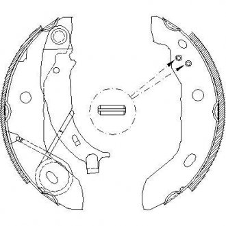 Купить Колодки тормозные барабанные задние. DB A-klasse (W168) 97-04 Mercedes W168 REMSA 4421.00 (фото1) подбор по VIN коду, цена 809 грн.