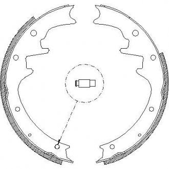 JEEP Колодки тормозные барабанные GRAND CHEROKEE I 95- REMSA 4423.00