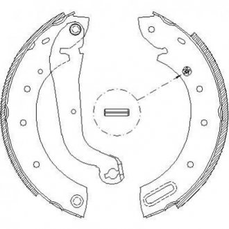 Колодки тормозные барабанные Nissan Micra REMSA 4513.00