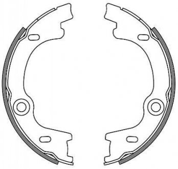 Колодки гальмівні барабанні REMSA 4630.00