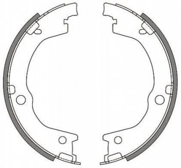Колодки гальмівні барабанні Hyundai H-1, Trajet, Santa Fe REMSA 4644.00