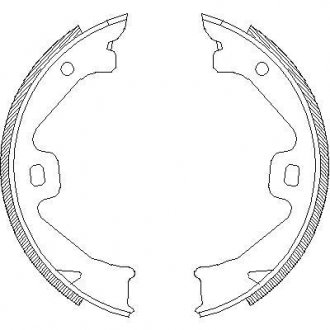 ROVER Колодки гальмівні задні барабанні 75 2.0 CDTi 03-05 REMSA 4704.00