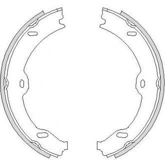 DB Колодки тормозные барабанные W211 03- Mercedes W221, C216 REMSA 4708.00