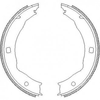 Колодки гальмівні барабанні REMSA 4717.00