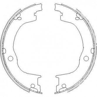 Гальмівні колодки барабані Chevrolet Captiva REMSA 4749.00