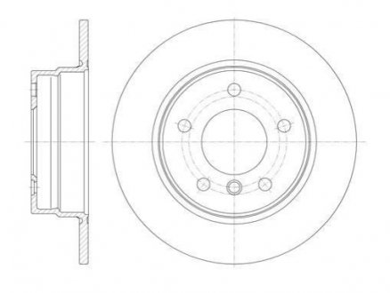 Диск тормозной BMW F20, E81, E87, F21 REMSA 61013.00