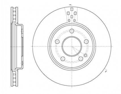 Диск тормозной Mercedes W169, W245 REMSA 61029.10