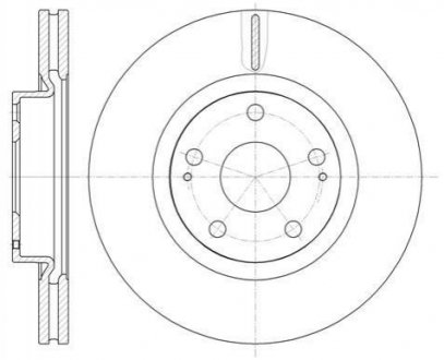 Купить Диск тормозной Toyota Avensis, Corolla, Mercedes M-Class, GL-Class, Toyota Auris, Verso REMSA 61050.10 (фото1) подбор по VIN коду, цена 2252 грн.