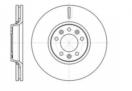 Диск тормозной Fiat Scudo, Citroen C5, Peugeot Expert, Citroen Jumpy, Peugeot 407 REMSA 61054.10