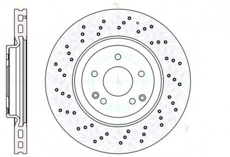 Диск тормозной Mercedes S203, W203, CLK-Class REMSA 61138.10