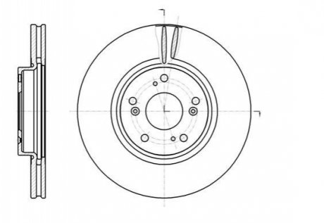 Диск гальмівний Honda Accord REMSA 61218.10