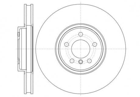 Диск тормозов. передняя. BMW X5 E70, X6 E71 REMSA 61333.10