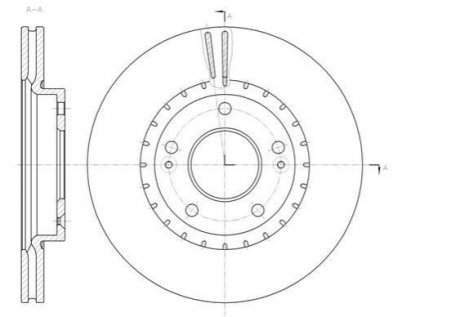 Диск гальмівний Hyundai Veloster, KIA Ceed, Sorento, Hyundai Elantra, KIA Pro Ceed REMSA 61434.10