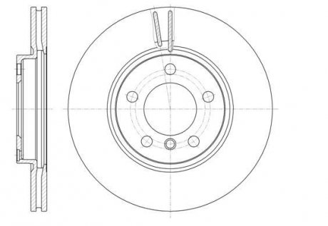 Диск тормозной передний MINI -16 REMSA 61440.10