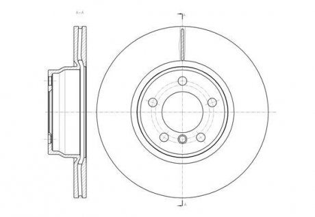 BMW ДИСК ГАЛЬМIВНИЙ ПЕРЕДНIЙ 3 F30,4 Gran Coupe/ F36 13- BMW F30, F34, F32, F31, F33, F36, F22, F23 REMSA 61452.10