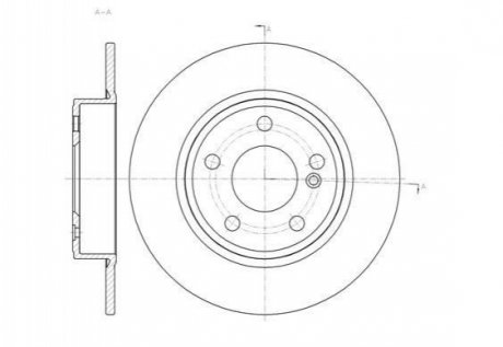 Диск гальмівний Mercedes W246, W176 REMSA 61465.00