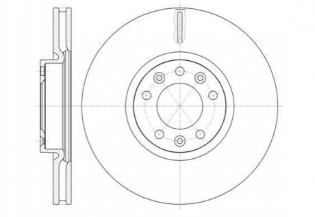 Диск тормозной Peugeot 508, 407, Citroen C4, C5, Peugeot 308 REMSA 61472.10