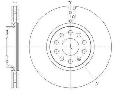 Диск тормозной Volkswagen Sharan, Skoda Kodiaq, Volkswagen Tiguan REMSA 61479.10