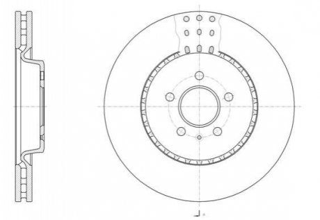 Диск тормозной Audi A7, A6, A5, Q5, A4 REMSA 61493.10