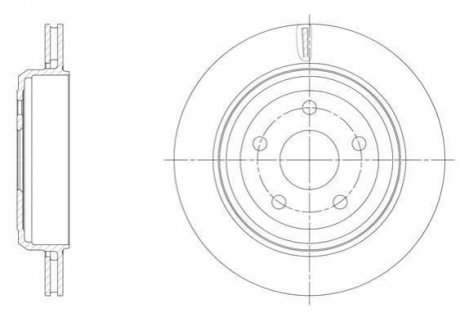 Купити Диск гальмівний Jeep Grand Cherokee REMSA 61513.10 (фото1) підбір по VIN коду, ціна 2702 грн.