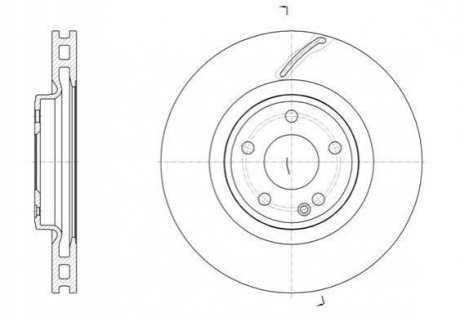 Диск тормозной Mercedes W246, CLA-Class, W176, GLA-Class REMSA 61524.10