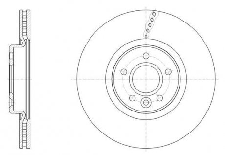 Диск тормозной передний. FORD KUGA II 2.0 13- Volvo V40 REMSA 61542.10