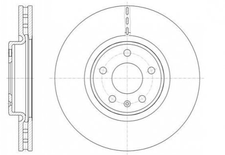 Диск тормозной Audi A7, A6, Q5, A5, A4 REMSA 61543.10