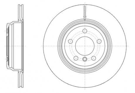 BMW Диск тормозной задний. 3/F30, 4/F33 BMW F30, F32, F31, F33, F34, F36 REMSA 61547.10