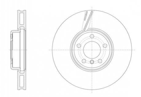 Диск гальмівний BMW F10, F13, F01, F04, F11, F12, F07, F06 REMSA 61552.10