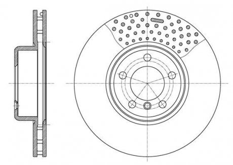 BMW Диск тормозной передний 1/F21, 2/F23 BMW F20 REMSA 61594.10