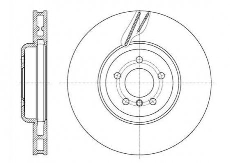 Диск тормозной BMW F01, F04, F11, F10, F12, F07 REMSA 61598.10