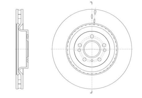 DB Диск тормозной передний W166 Mercedes M-Class, GL-Class, GLE-Class REMSA 61634.10