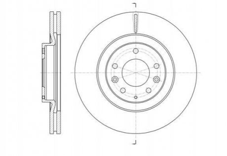 Диск тормозной Mazda CX-7, CX-9 REMSA 61638.10