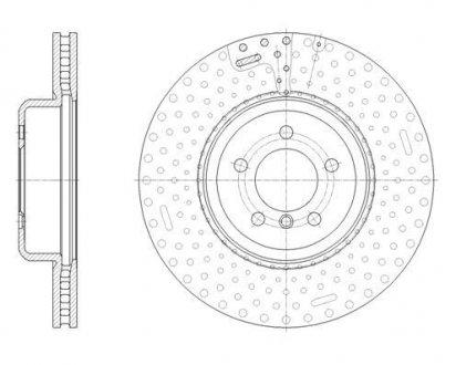 BMW ДИСК ГАЛЬМIВНИЙ ПЕРЕДНIЙ 3/F30 BMW F30, F32, F31, F33, F34, F36 REMSA 61651.10