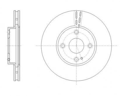 Диск тормозов. передняя. MAZDA 2 14- Mazda 2 REMSA 61659.10