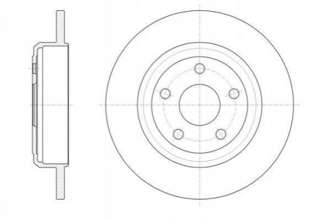 Диск тормозной Jeep Grand Cherokee REMSA 61669.00