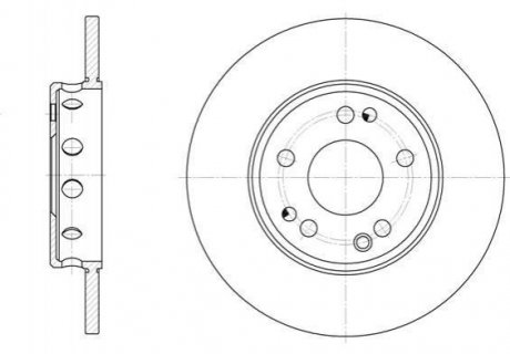 Диск гальмівний Mercedes W124, S124, C124, C207, C238 REMSA 6311.00