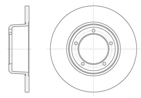 LANDROVER Диск тормозной передний. Defender,Discovery,Range Rover 86- Land Rover Range Rover, Discovery, Defender REMSA 6341.00