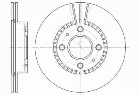 Диск тормозной Opel Corsa REMSA 6430.10