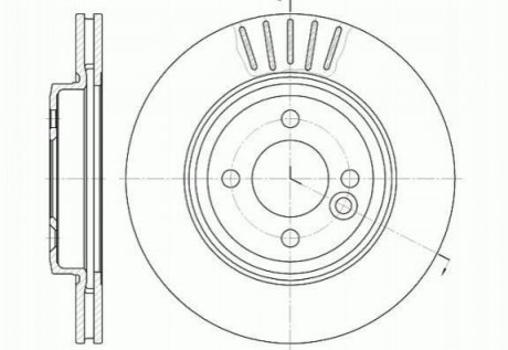 Диск тормозной Mini Cooper REMSA 6624.10