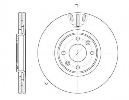 Купить Диск тормозной Citroen C4, Peugeot 307, 207, 3008 REMSA 6657.10 (фото1) подбор по VIN коду, цена 2553 грн.