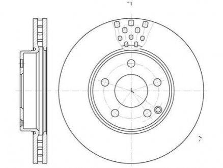 Диск тормозной Mercedes W211, S211 REMSA 6676.10