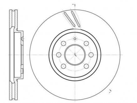 Купить Диск тормозной Opel Astra, Combo, Meriva REMSA 6684.10 (фото1) подбор по VIN коду, цена 1905 грн.